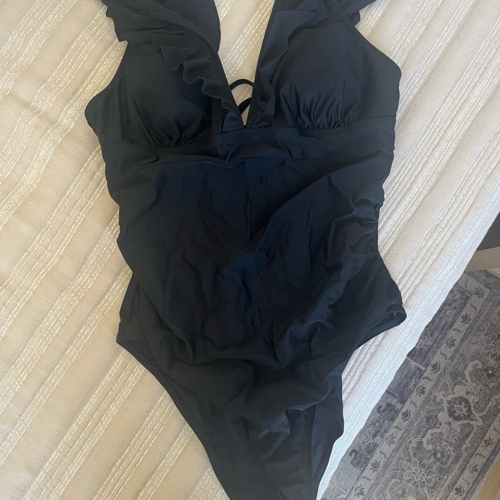 Black One Piece Swimsuit
